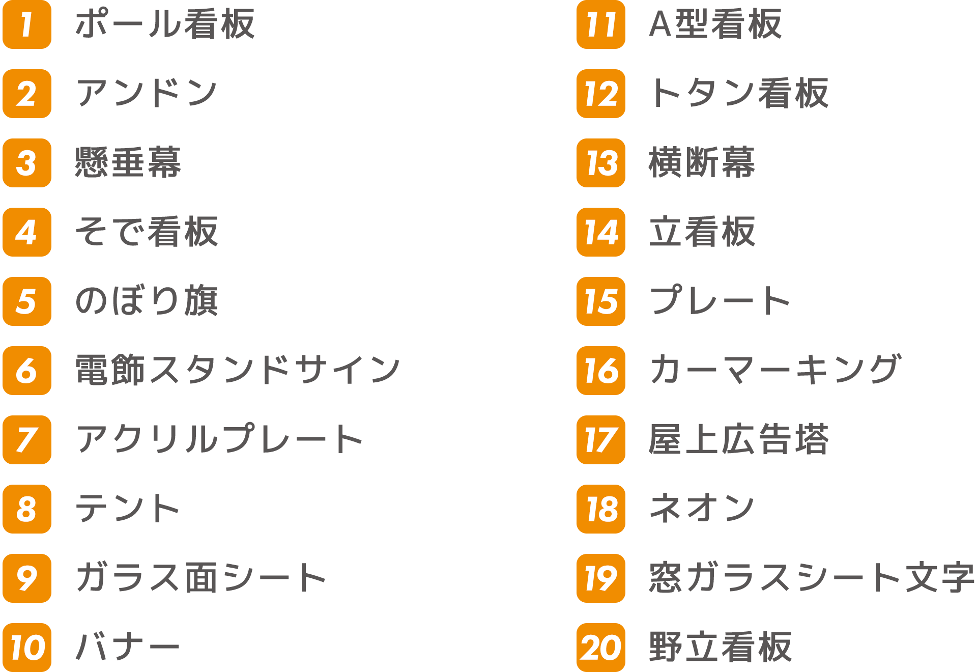 サイン工事